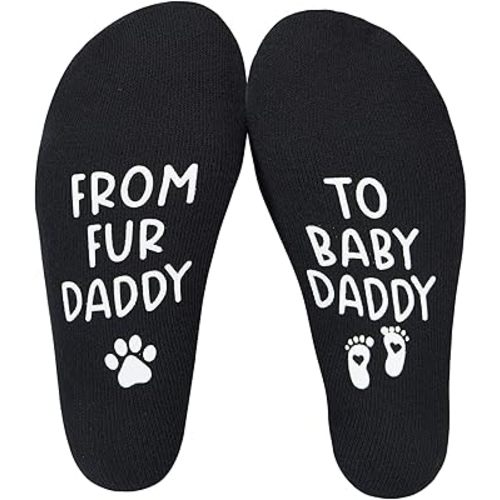 From Fur Daddy To Baby Daddy Gifts, New Baby Dad Socks, Soon To Be Parents Gift, Pregnancy Announcements, Future Dads Gifts, First time Dad