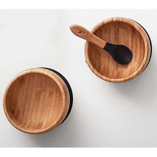 Avanchy Bamboo Suction Baby Bowl & Spoon Set