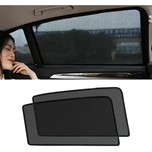 Car Side Window Sun Shades Fit for Kia Sorento MK4 2021-2026,Breathable Mesh Car Curtains Protection Heat and UV & Privacy for Baby Sleeping Camping,2Pcs-Rear Window