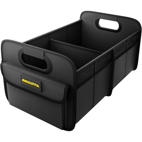 MIKKUPPA Car Trunk Organizer - 75L Foldable Car Storage for Grocery, Black