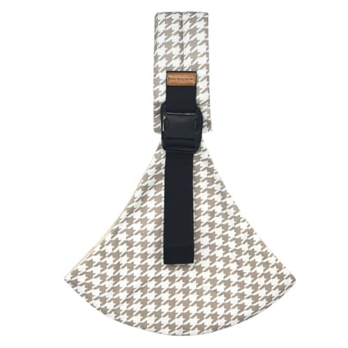Baby Sling Carrier,Baby Sling Carrying 10-30 lbs(Houndstooth) | Adjustable Size for growing baby,Lightweight,Easy to Store,Front & Rear Safety Buckle Design,Travel, Camping,Shopping
