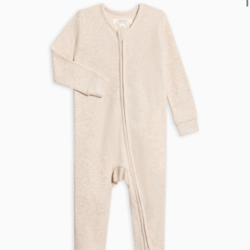 Lane Waffle Knit Zipper Sleeper
