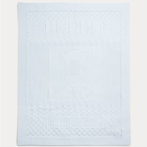 Pointelle-Knit Cotton Blanket