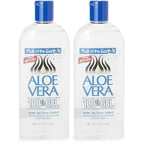 Fruit of the Earth Aloe Vera 100% Gel, 12 oz (Pack of 2)
