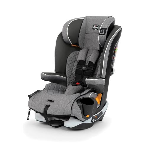 Chicco MyFit® Zip Harness + Booster Car Seat, 5-Point Harness Car Seat and High Back Booster Seat, Zip & Wash Fabric, for Children 25-100 lbs. | Granite/Grey