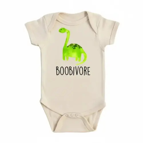 Dinosaur Boobivore - Baby Boy Girl Clothes Infant Bodysuit Funny - TikTok Shop