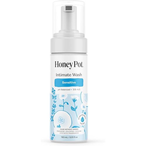 The Honey Pot Company - Sensitive Feminine Wash - Herbal Infused - PH Balanced Plant Based Natural Hygiene Products - 5.51 Fluid Oz