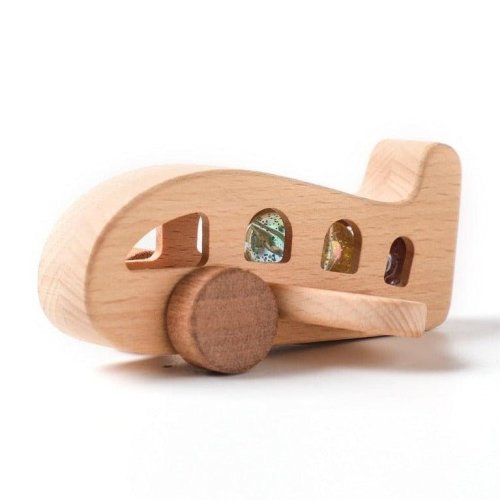 Montessori Wooden Plane Rattle Toy | Oliver and Company