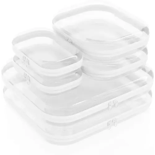 Clear Hard Shell Zippered Cases, Dustproof PVC Laces Closure - TikTok Shop