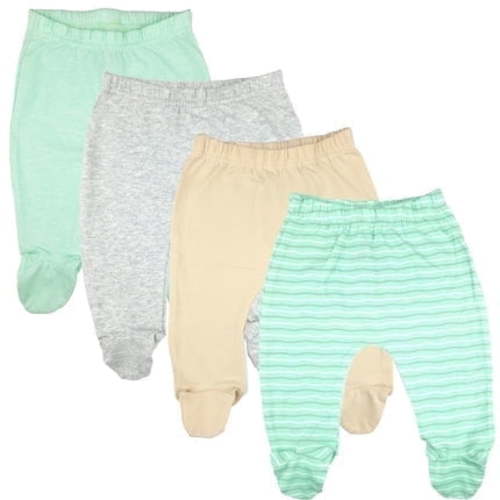 123 Bear Baby Cotton Spandex Baby Pants with feet / Infant leggings with footies