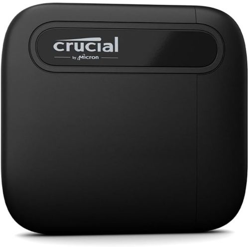 Crucial X6 1TB Portable SSD – Up to 800MB/s, USB 3.2 – External Solid State Drive for PC, Mac, PS5, Xbox – CT1000X6SSD9