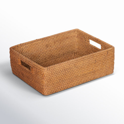 Rosecliff Heights Bavan Rattan Basket & Reviews | Wayfair