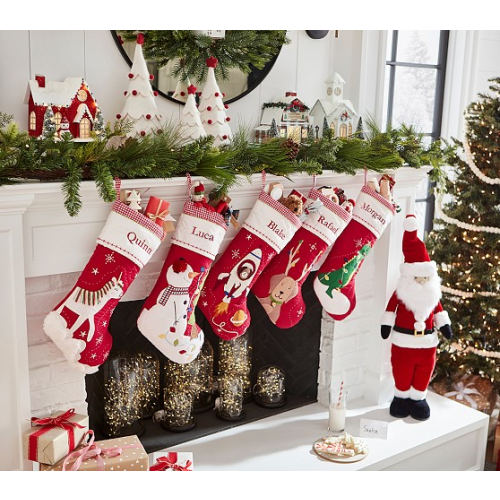 Pottery Barn Kids Quilted Christmas Stocking