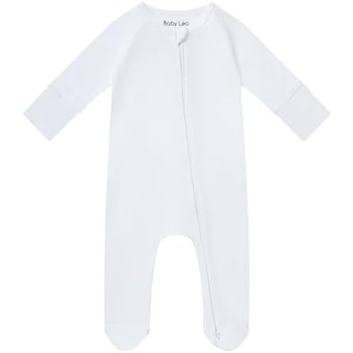 Baby Leo Unisex Pajama – Double Zipper 100% Cotton Long Sleeve Footie Pj