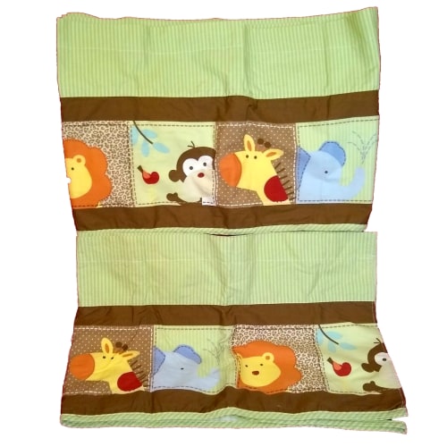 2 Garanimals Jungle Animals Nursery Window Valances Monkey Lion Giraffe Elephant