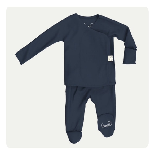 Footie - Midnight Blue – Bonsie Skin to Skin Babywear
