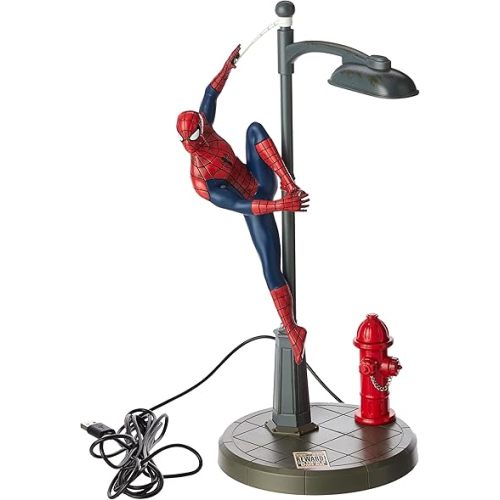 Spiderman Desk Lamp - Officially Licensed Disney Table Light, Marvel Streetlight Spider Man Spotlight, Gift for Multiverse Fans | Paladone