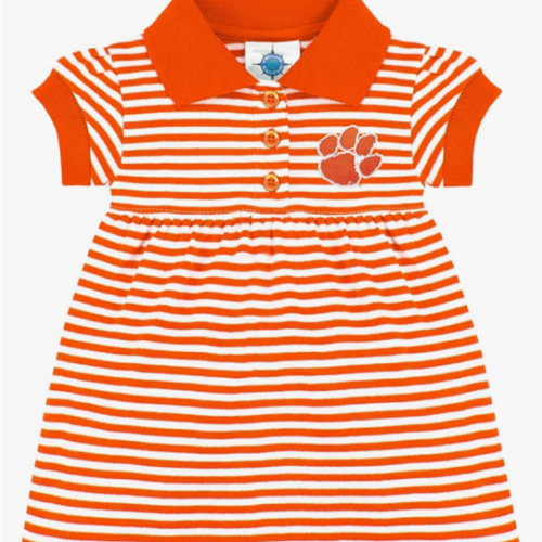 Creative Knitwear College Baby Polo Dress w/Bloomer - Team Logo, Multiple Colors, for Baby Girls (0-12 Months)