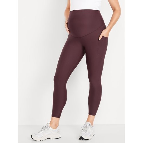 Maternity Full-Panel PowerSoft 7/8 Leggings | Old Navy
