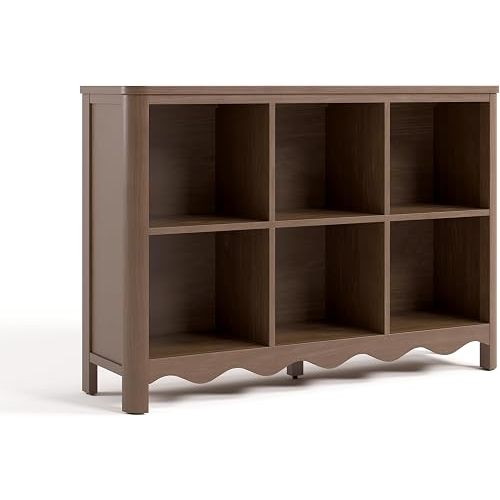 Storkcraft Casablanca 6 Cube Organizer Bookcase, Hazelnut