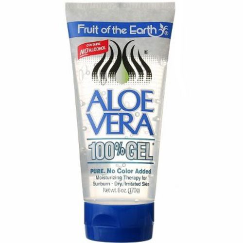 Fruit of the Earth Aloe Vera Gel for Soothing Dry Irritated Skin and Sunburn Relief, 6 oz
