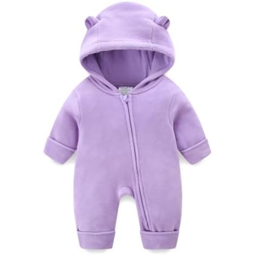 Babymine Cute Newborn Baby Girls Boys Bear Clothes Winter Snowsuit Outfits