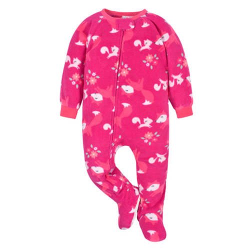 Infant &amp; Toddler Girls Fox Fleece Pajamas