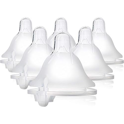 Evenflo Feeding Balance + Wide Neck BPA-Free Silicone Medium Flow Baby Bottle Nipple - 3 Months+, 6ct