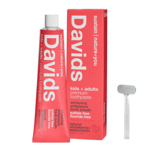 Davids Kids+Adults Strawberry+Watermelon toothpaste