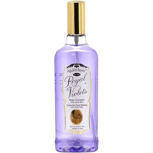 Royal Violets Baby Cologne with Aloe Vera for Baby Sensitive Skin, Relaxing Aroma, 7.6 Fl Oz Spray Plastic Bottle