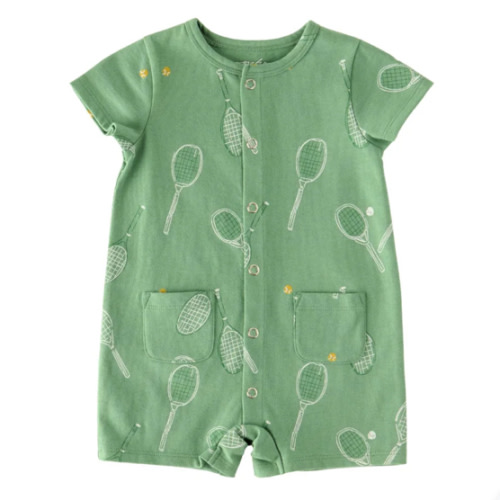 Short Sleeve Pocket Romper