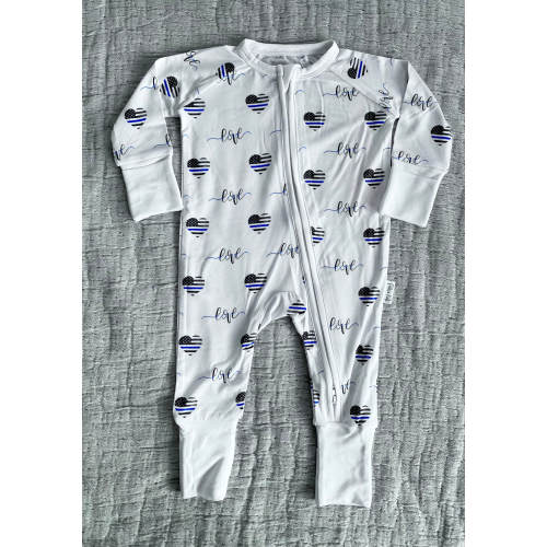 Thin Blue Love Comfy Cozies Zip-Up | Police Kids Books