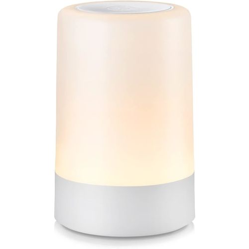 Nursery Night Light for Baby, Portable LED Touch Night Lamp for Kids and Adult, Breastfeeding, Sleep Aid, USB Rechargeable Nursing Lamp, Bedside Dimmable Warm Night Light, Soft Eye Caring