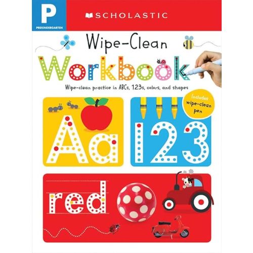 Pre-K Wipe-Clean Workbook: Scholastic Early Learners (Wipe-Clean) Spiral-bound – Illustrated, August 25, 2015