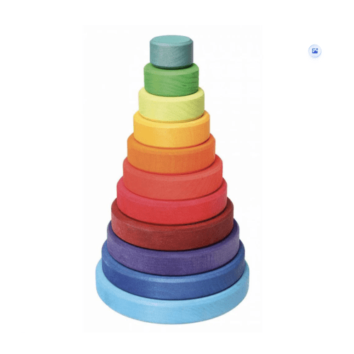 Grimm's Wooden Rainbow Stacking Tower