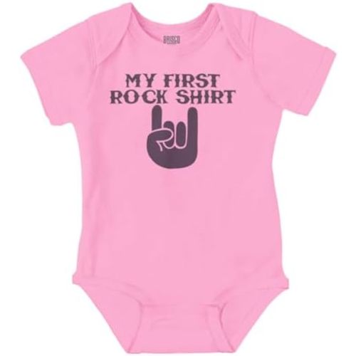 Brisco Brands My First Rock Outfit Baby Romper Boys or Girls