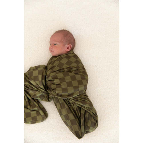 OLIVE CHECKER | SWADDLE