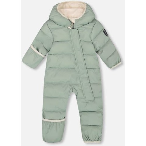 Baby Boy One-Piece Cloud Compressible Snowsuit Designed for Car Seat, 3M