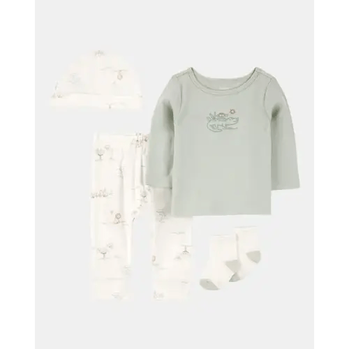 Baby 4-Piece Alligator Outfit Set - Green | Carter's