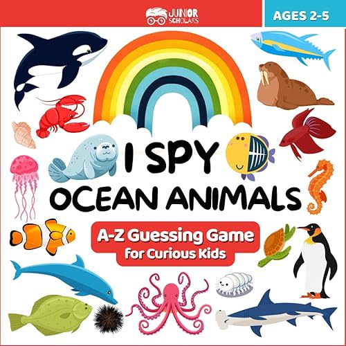 I Spy Ocean Animals Book for Kids Ages 2-5 - Alphabet Search and Find Books for Preschool, Toddlers and Kindergarten: Engaging ABC Puzzles to ... Puzzles to Ocean Animals Search and Find Fun) Paperback – Large Print, November 10, 2023