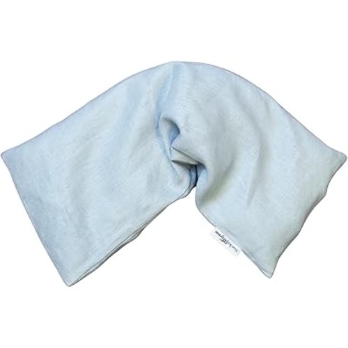 Microwave Heating Pad - 100% Linen Cover, Unscented, Size 18x7, Comforting Heat Pad for Cramps, Back,Neck,Shoulders, Leg Pain, Hot Microwavable Heat Pack, Color: Silver Sage, Made in USA