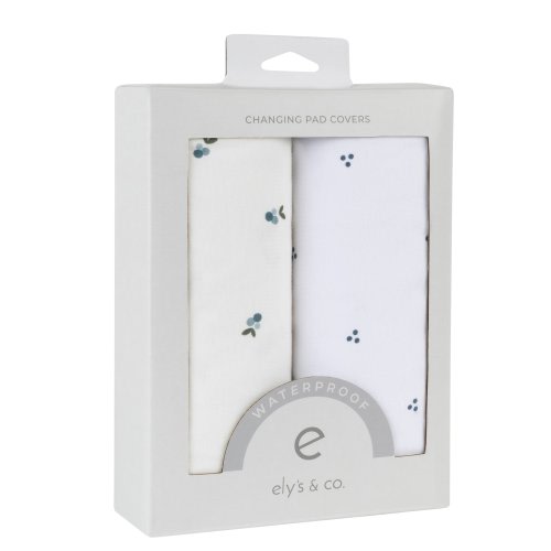 Ely's & Co. Baby Waterproof Changing Pad Cover Sheet Set - 2 Pack - 34" x 17"