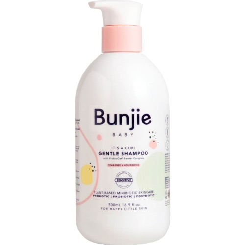 Bunjie Baby Gentle Shampoo Sensitive Tear-Free Probiotic Skincare 500mL