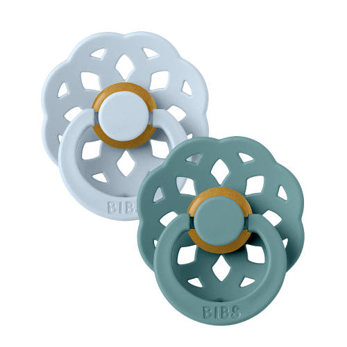 Boheme Pacifiers 2 Pack - Baby Blue/Island Sea – Bibsworld store US