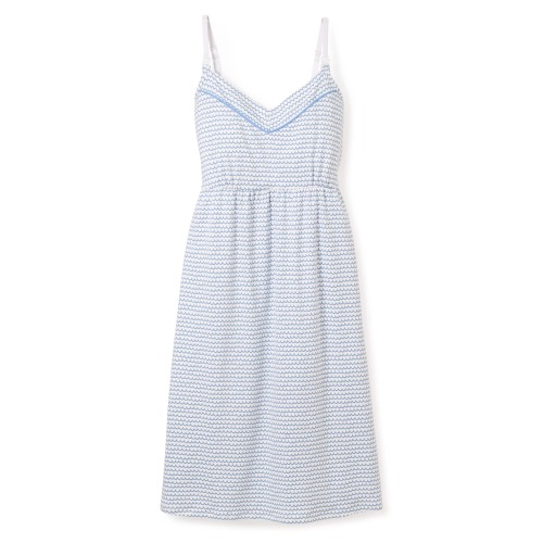 Maternity Luxe Pima Cotton Jersey Maternity/Nursing Nightgown, Small, La Mer