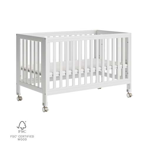 MAMAZING EvoNest Crib Standard Size Grow-with-Me Rocking Crib, Color: Washed Nature