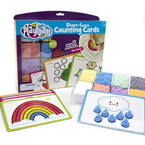 Educational Insights Playfoam Shape & Learn Counting Set, Flash Card Set, Fidget, Sensory Toys, Preschool Kindergarten Classroom Essentials, Ages 3+