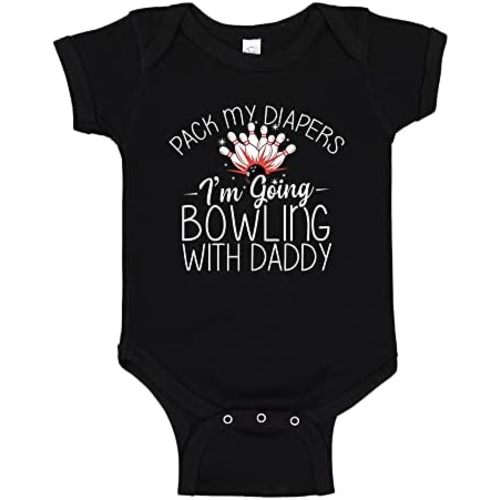 I'm Going Bowling with Daddy Baby One Piece Or Toddler T-Shirt Bowler Baby Clothes