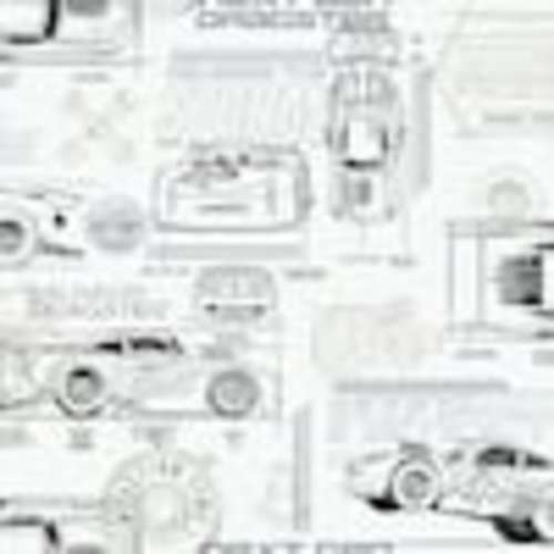 RoomMates Disney and Pixar Cars Gray Schematic Peel and Stick Wallpaper (Covers 28.18 sq. ft.) RMK11804WP