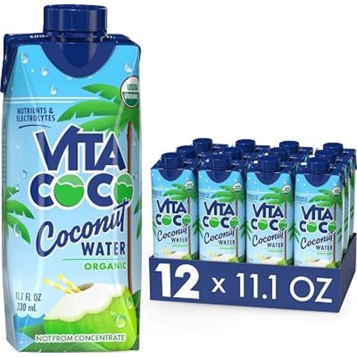 Vita Coco Organic Coconut Water, Original, 11.1 Oz (Pack of 12)